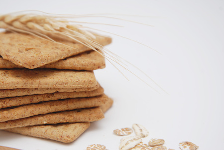 Healthy Natural Diet and Fitness Wholegrain Biscuits.の写真素材