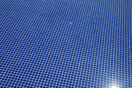 The Blue Mosaic Terracotta Swimming Pool Texture and Background.