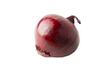 Red Onion isolated on white background.の写真素材