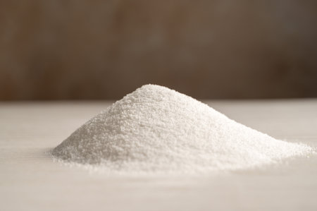 Heap of sweetener. Sugar alternative, food and nutrition