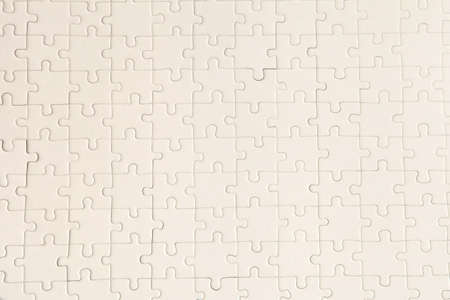 plan white puzzle surface for textured backgroung and abstracted wallpaper. copy space for textの写真素材