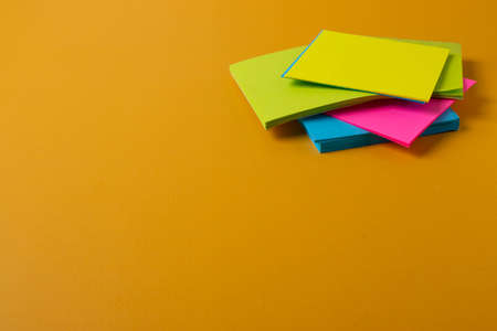 different stationary items and notebooks on mono color background. minimalism. flat layの写真素材