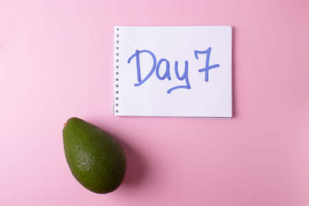 diet concept or lifestyle concept on pink background
