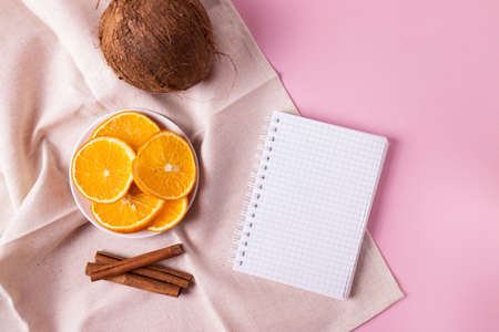 aromatherapy vanilla and cinnamon candlesの写真素材