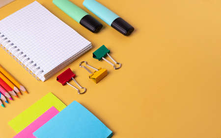 different stationary as studying or schooling concept