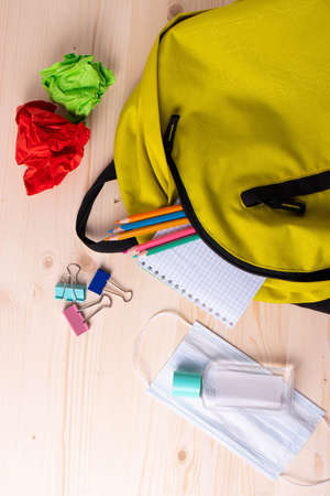 a group of different colorful stationary items