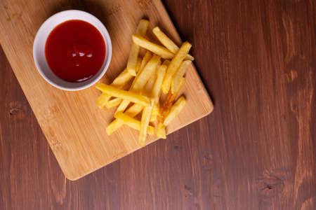 burger on rustic surfaceの写真素材