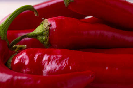 a group of red chilli peppers