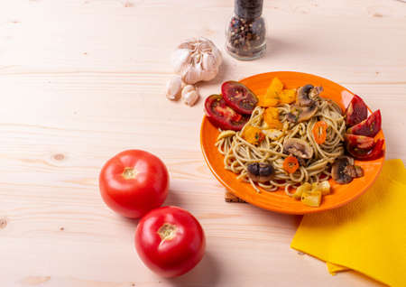 cooking mushrooms conceptの写真素材