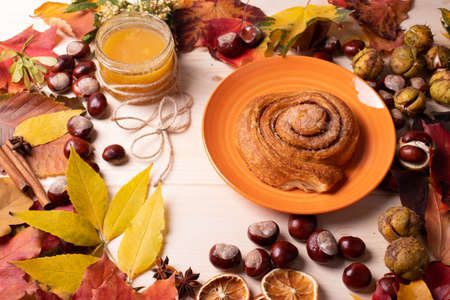 autumn leaves conceptの写真素材