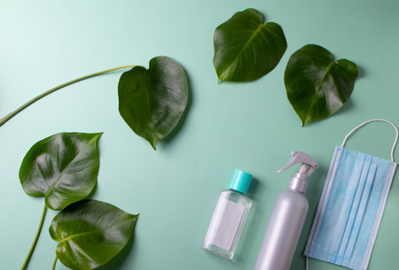 hygeine and self care or body care concept in minimalism styleの写真素材