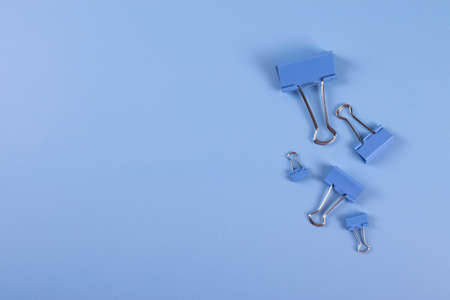 metal paper clipsの写真素材