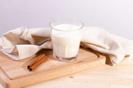 glass of milkの写真素材