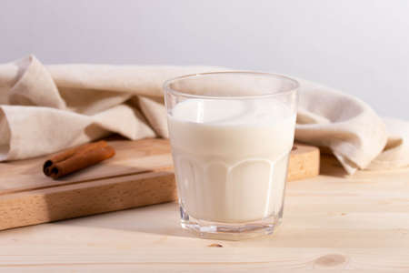 glass of milkの写真素材