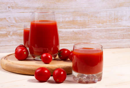 red fresh tomato juiceの写真素材
