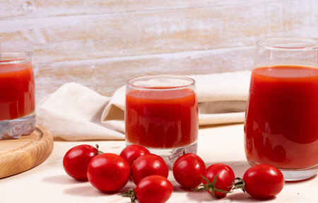 tomato juiceの写真素材