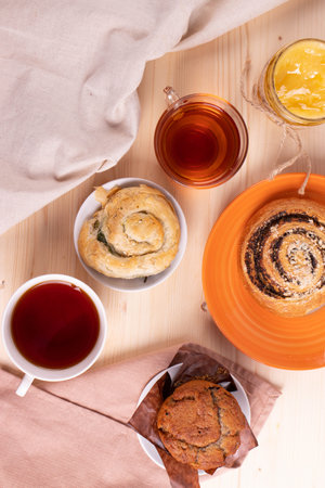 cinnamon bunsの写真素材