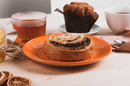 cinnamon bunsの写真素材
