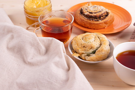 cinnamon bunsの写真素材