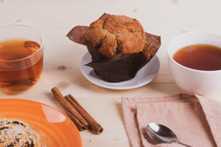 cinnamon bunsの写真素材