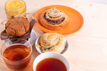 cinnamon bunsの写真素材