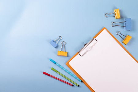 stationary items conceptの写真素材