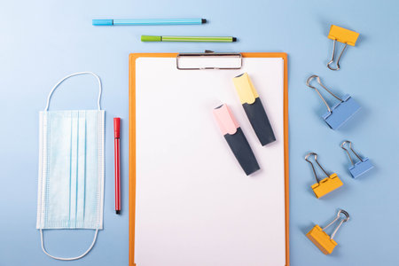 stationary items conceptの写真素材