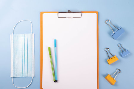 stationary items conceptの写真素材