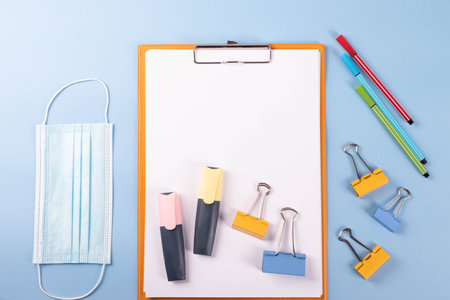 stationary items conceptの写真素材