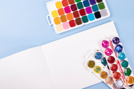 art supplies, minimalism styleの写真素材