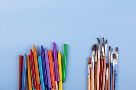 art supplies, minimalism styleの写真素材
