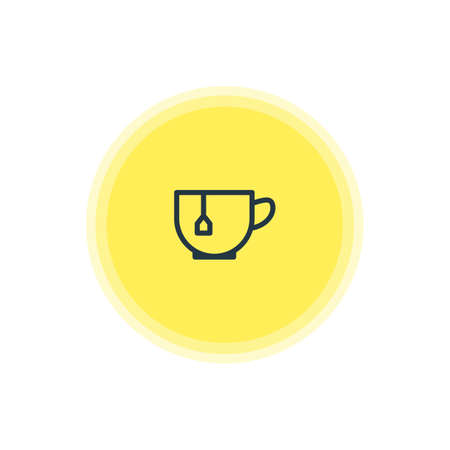 Vector Illustration Of Tea Cup Icon. Beautiful Cooking Element Also Can Be Used As Mug Element.のイラスト素材