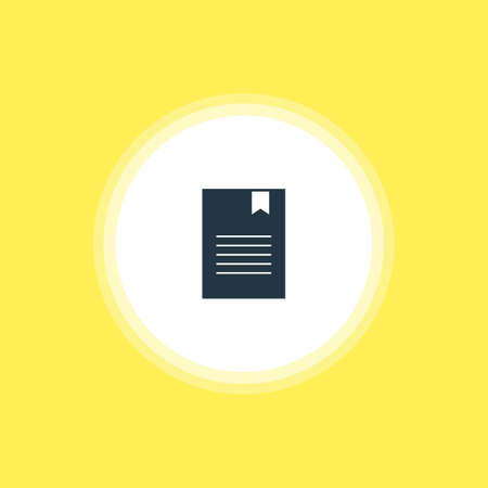 Vector Illustration Of Document Icon. Beautiful Web Element Also Can Be Used As Bookmark Element.のイラスト素材