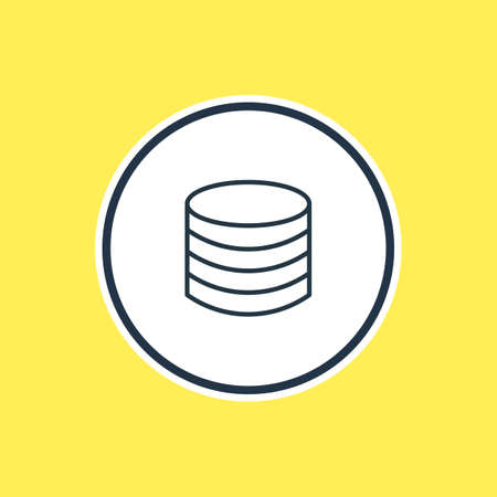 Vector Illustration Of Coins Outline. Beautiful Wholesale Element Also Can Be Used As Money  Element.のイラスト素材