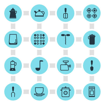 Kitchenware icons.のイラスト素材