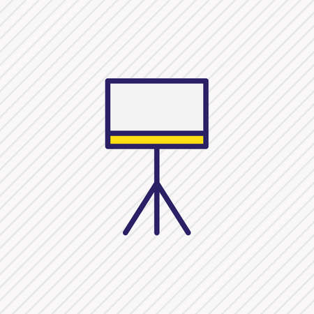 illustration of presentation icon colored line. Beautiful business element also can be used as board stand icon element.の写真素材