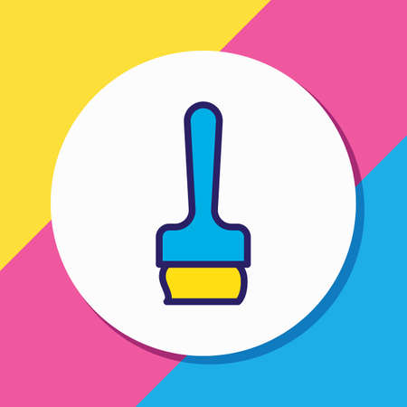 illustration of brush icon colored line. Beautiful industry element also can be used as paintbrush icon element.の写真素材