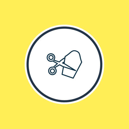 Vector illustration of tailoring icon line. Beautiful activities element also can be used as scissors icon element.のイラスト素材