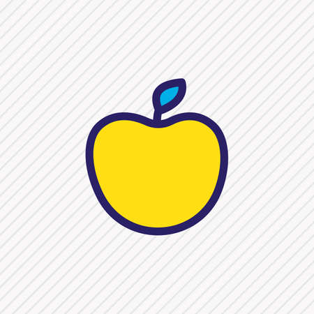 Vector illustration of apple icon colored line. Beautiful lifestyle element also can be used as fruit icon element.のイラスト素材