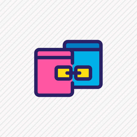 Vector illustration of related content icon colored line. Beautiful marketing element also can be used as link website icon element.のイラスト素材