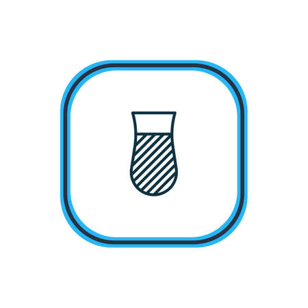 Vector illustration of turkish tea icon line. Beautiful beverage element also can be used as glass icon element.のイラスト素材