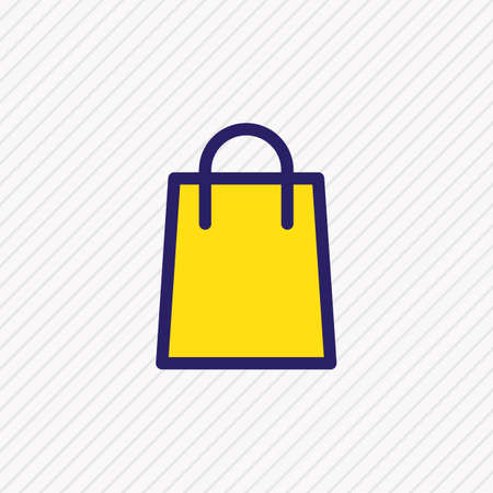Vector illustration of shopping icon colored line. Beautiful lifestyle element also can be used as merchandise icon element.のイラスト素材