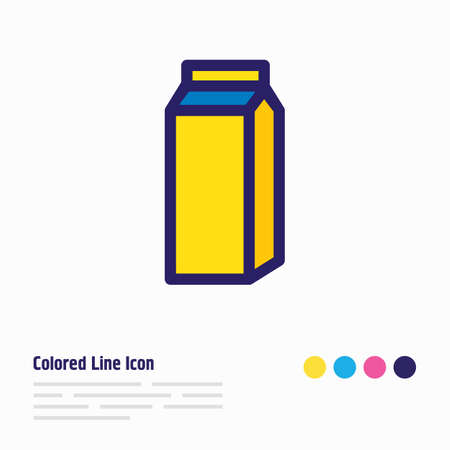 Vector illustration of product icon colored line. Beautiful coffee element also can be used as coffee pack icon element.のイラスト素材