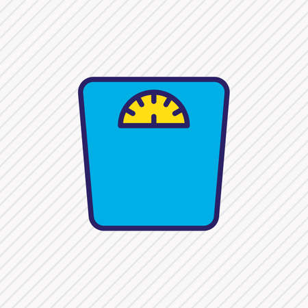 Vector illustration of scales icon colored line. Beautiful health element also can be used as measurement icon element.のイラスト素材