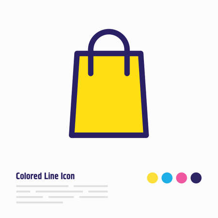illustration of shopping icon colored line. Beautiful hobby element also can be used as merchandise icon element.の写真素材