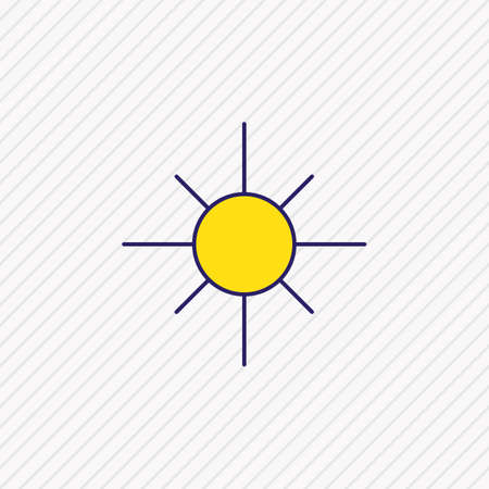 illustration of low brightness icon colored line. Beautiful UI element also can be used as sun icon element.の写真素材