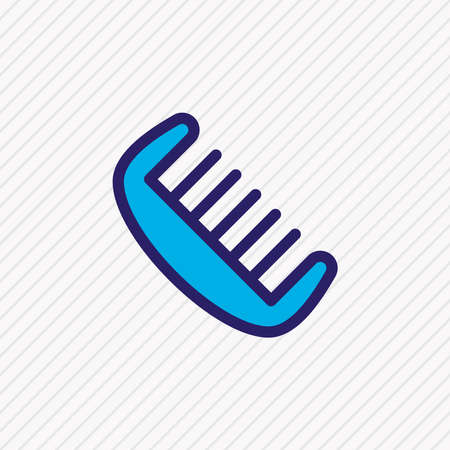 illustration of comb icon colored line. Beautiful animal element also can be used as hair brush icon element.の写真素材