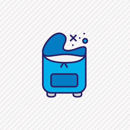 Vector illustration of freezer bag icon colored line. Beautiful appliance element also can be used as storage icon element.のイラスト素材