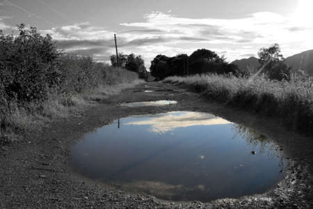 Country Laneの写真素材