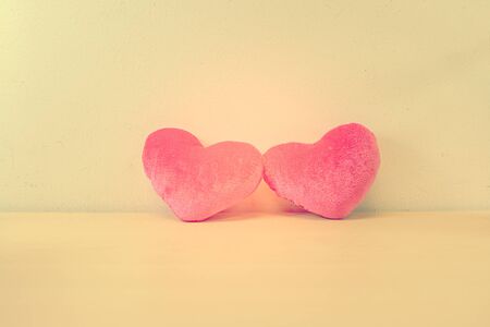 Two hearts retro styleの写真素材